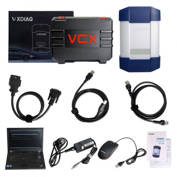 VXDIAG Multi Diagnostic Tool for Full Brands with 2TB SSD & Lenovo T430