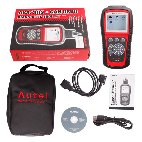Autel AutoLink AL619 OBDII CAN ABS And SRS Scan Tool 