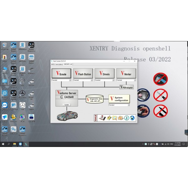 V2022.09 Xentry DAS Win10 HDD Software with HHT Vediamo and DTS Manoco for SD Connect C4 C5