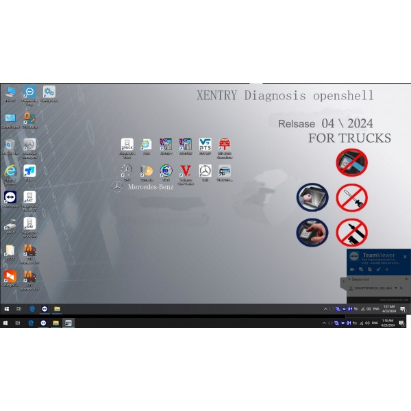 V2024 Xentry DAS Win10 SSD Cars and Trucks Software with HHT Vediamo and DTS Manoco for SD Connect C4 C5 C6 Pro