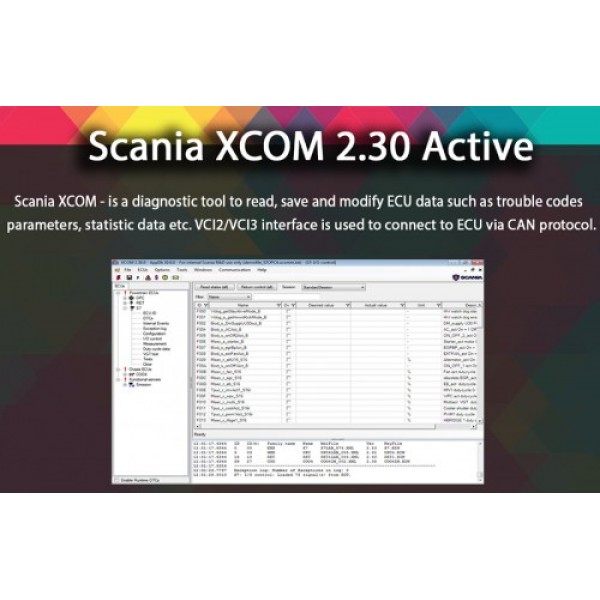 XCOM-SOPS-Scania SDP3-BNS II SCANIA DEVELOPER Software XCOM V2.30 Support Win XP/Vista/7/8