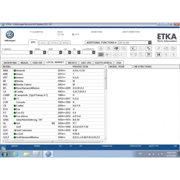 Enginner V12.1 ODIS VAS5054A V7.11 and ELsa Win v5.3 ETKA Full hard disk software