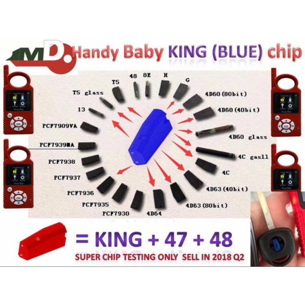 Original JMD King Chip for Handy Baby 46+4C+4D+T5+G (4D-80bit)​​​​​​​ 10pcs/lot