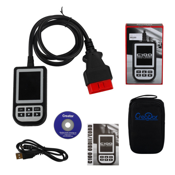 Creator C100 V3.9 Auto Scan OBDII/EOBD Code Reader Creator C100 V3.9 Auto Scan OBDII/EOBD Code Reader