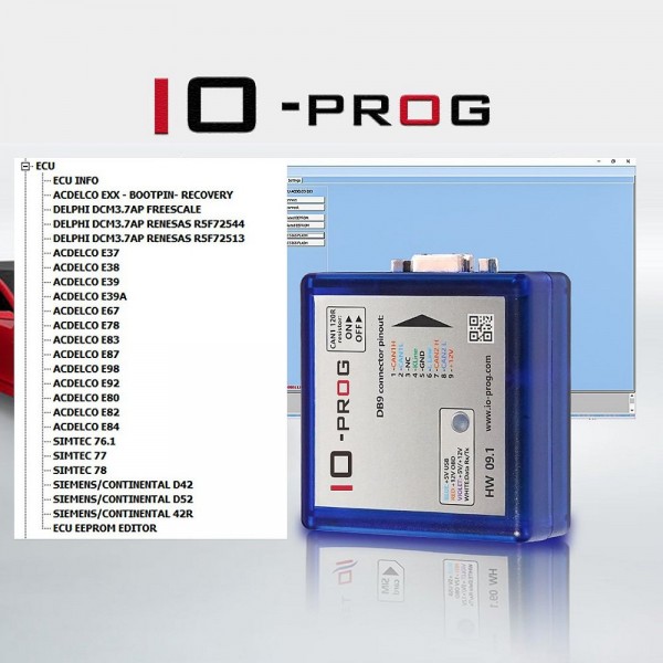 IO-Prog Full Version IO Prog PSA BSI + Opel GM ECU BCM EPS TCM Programmer