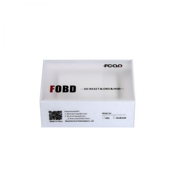 Fcar FOBD OBD2 Adapter Plug and Play Diagnostic & Service Reset for Android & IOS Phone