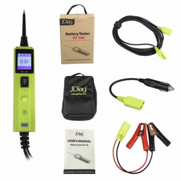 JDiag BT-100 Full Cables Electrical System Circuit Tester