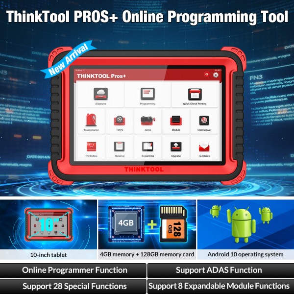 Launch X-431 Thinktool Pros+ Support Online Programming Thinkcar Diagnostic Tool ADAS Function 2 Years Free Update