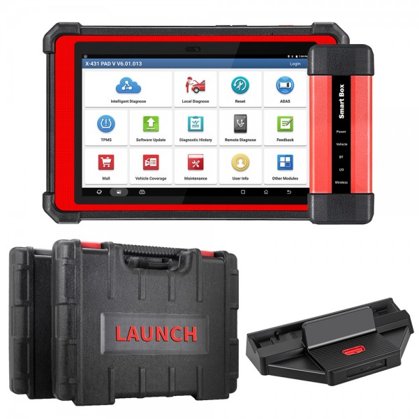 Launch X431 PAD V with Smart Box Support 30+ Reset Service/ ECU Coding /2 Years Free Update
