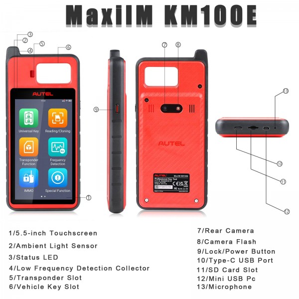 Autel MaxiIM KM100 Universal Key Generator Kit KM100E Online Update