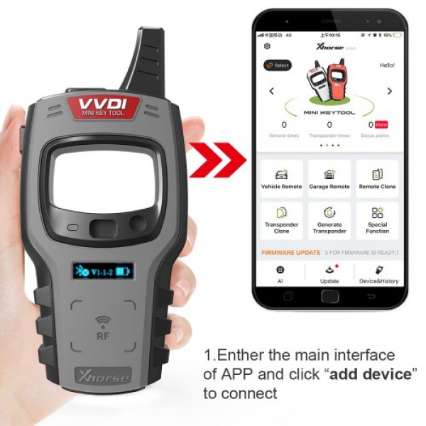 VVDI Mini Key Tool Remote Key Programmer Support IOS and Android