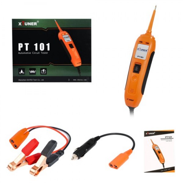 XTUNER PT101 12V/24V Power Probe Circuit Tester DC/AC Electrical Diagnostic Tool