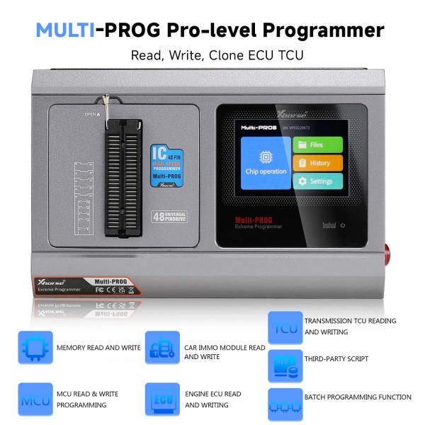 Xhorse Multi-Prog Programmer Pro-level ECU TCU Programmer Better Than VVDI Prog