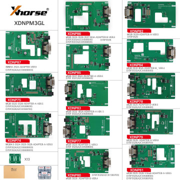 Xhorse MQB48 No Disassembly No Soldering 13 Full Set Adapters XDNPM3GL Xhorse MQB48 No Disassembly No Soldering 13 Full Set Adapters XDNPM3GL