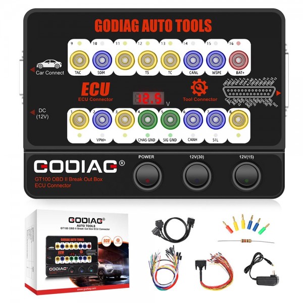 GODIAG GT100 Breakout Box ECU Tool OBD2 Connector