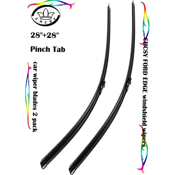 28 and 28 inch windshield wiper blades front for passenger fits ford edge after 2013 pack of 2