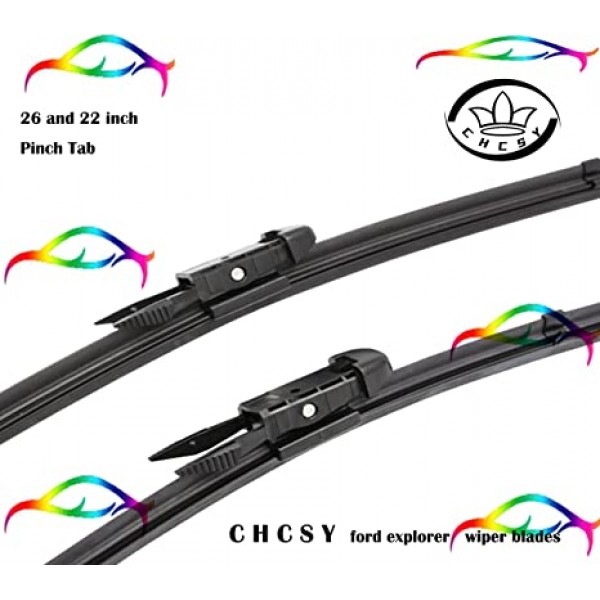 26 +22 inch Windshield Wipers front for Passenger fits ford explorer 2021-2010 pack of 2