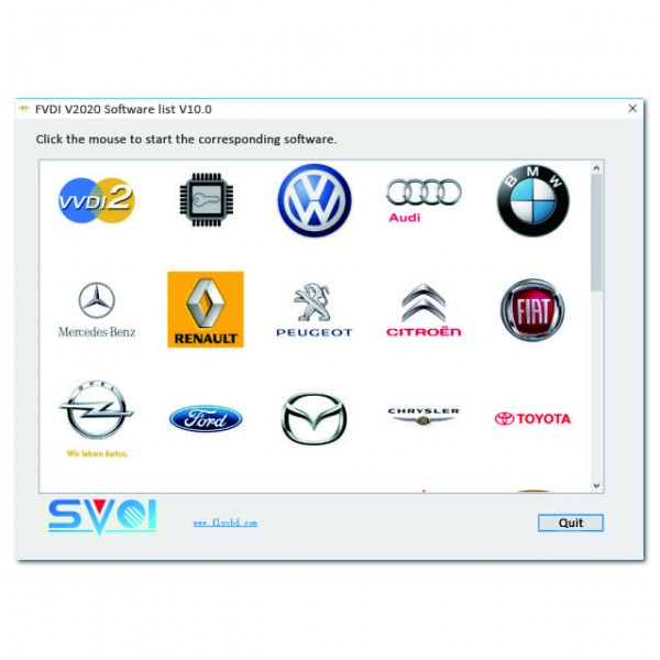 Original FVDI SVCI V2020 ABRITES Commander For All with 37 Softwares Support multi-languages 