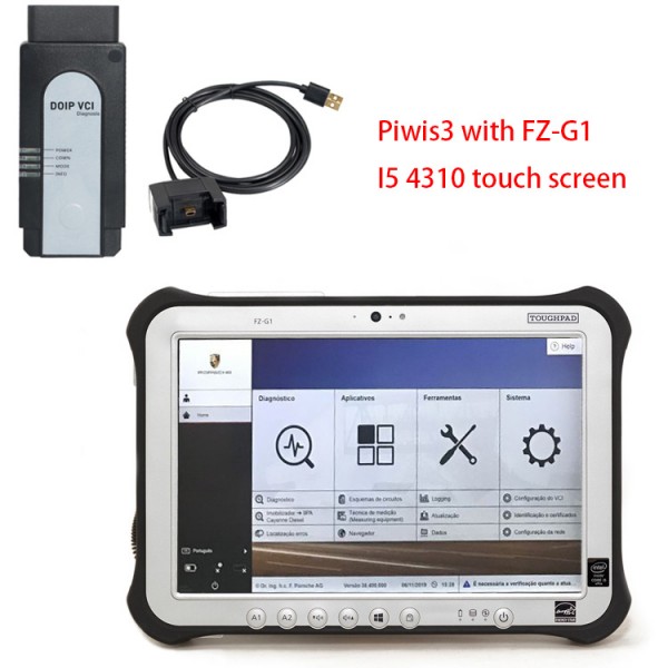 Porsche Piwis III with Panasonic FZ-G1 I5 touch screen Laptop Ready to Use