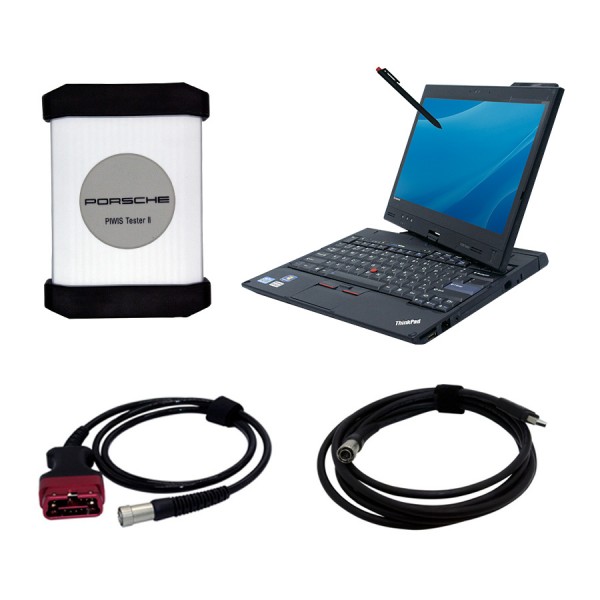 Piwis Tester II with X200 Touch Screen laptop V18.15 for Porsche dhl free shipping