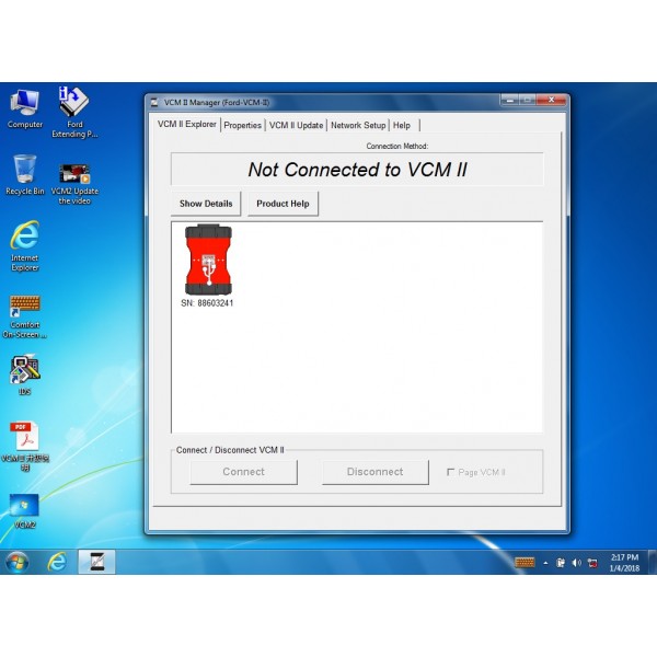 VCM IDS II Vcm2 for Ford v125.01 hard disk version for ford 