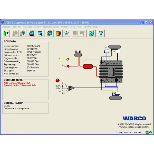 WABCO Truck Diagnostic Kit WDI Scanner with All System