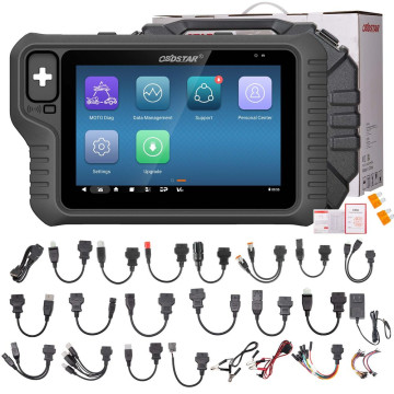 OBDSTAR MotoMaster Full Version Motorcycle Diagnostic Scanner MOTO Marine E-MOTO Diag IMMO Key Programming Cluster Recalibration ECU Flasher Make Key